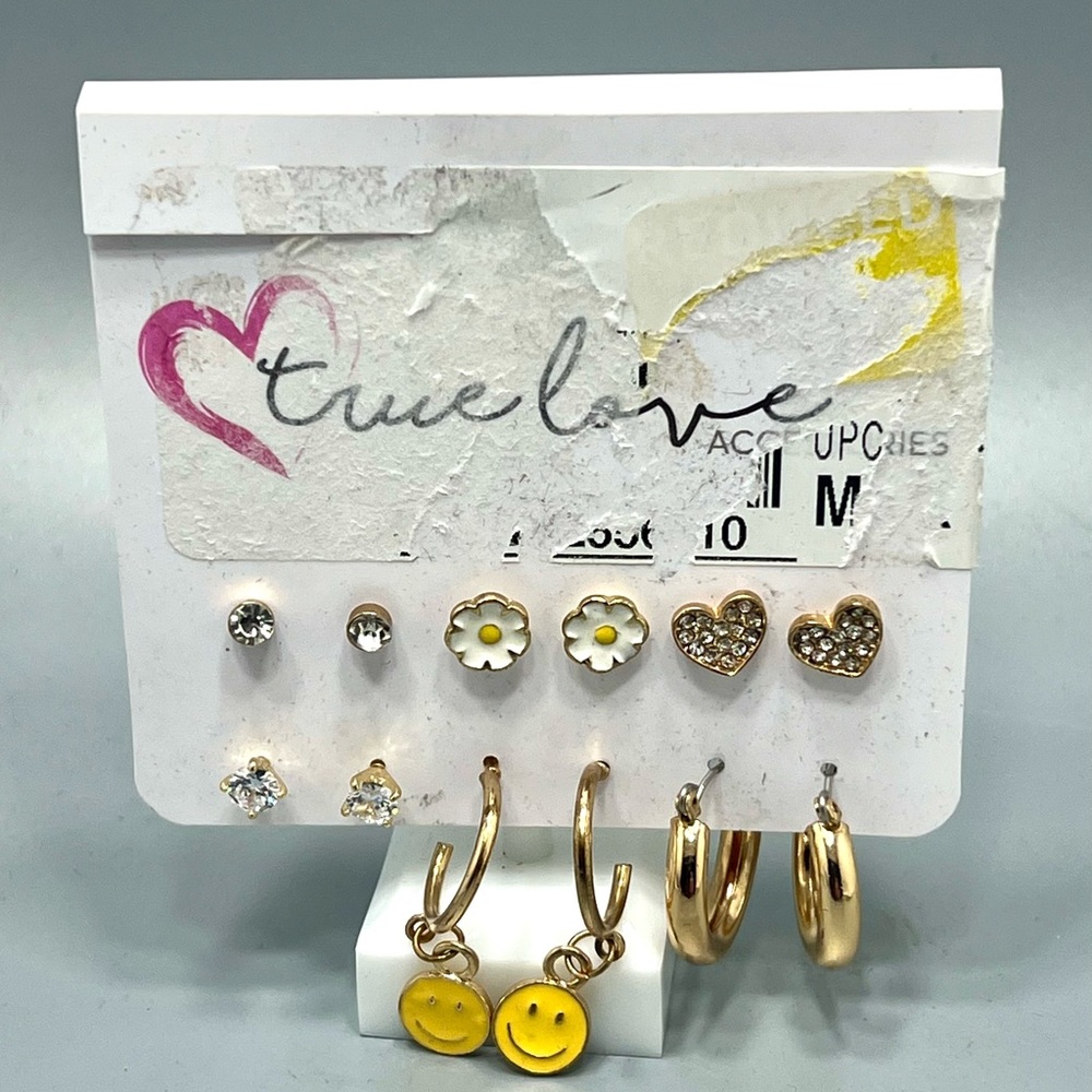 Six Pairs Of Various Fashion Earrings From “True Love “